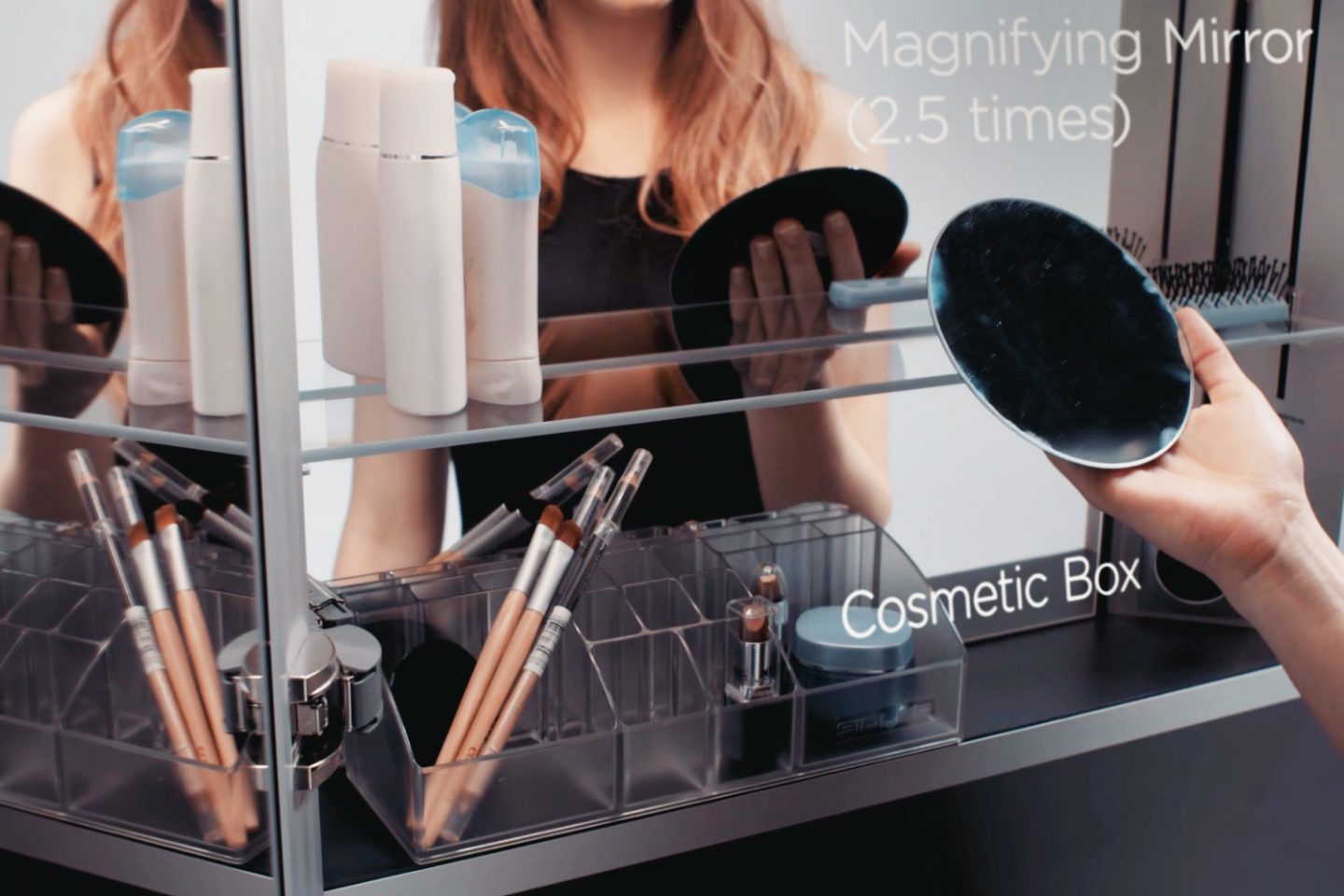 LED - Cosmetic Box and Magnifying Mirror