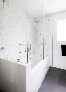 white bathrom design