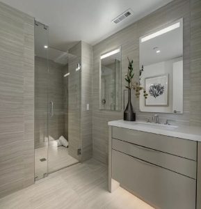 1450-Franklin-Bathroom design with the Diamando LED mirrored cabinet