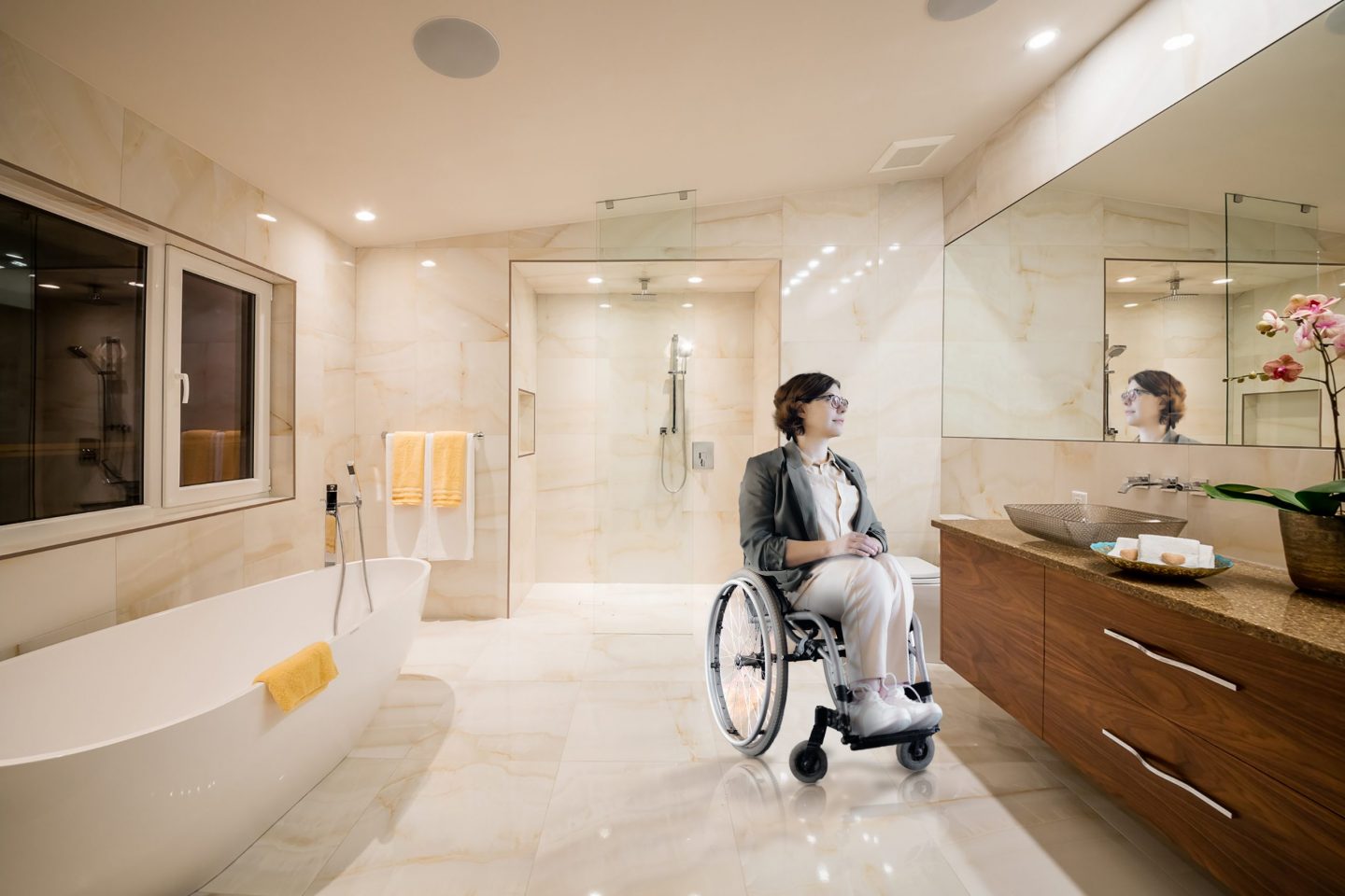 wheelchair accessible bathroom