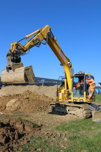 excavation for building of new Sidler Swiss office and factory