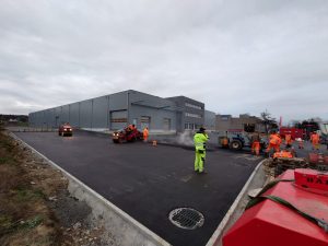 Laying The Asphalt for the New Swiss Office-